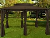 4x3 Pavillon TOPAS braun GARTENZELT