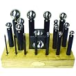 19pc Dapping Punches & Block Set Metal Forming Tools