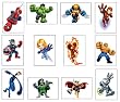 Marvel Super Hero Squad Tattoos - Set of 12