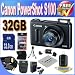 Canon PowerShot S100 12.1 MP Digital Camera with 5x Wide Angle Optical Image Stabilized Zoom (Black) + 32GB SDHC Class 10 Memory + Extended Life Battery + Ac/Dc Rapid Charger + USB Card Reader + Memory Card Wallet + Deluxe Case w/Strap + Mini HDMI to HDMI Cable + Shock Proof Deluxe Case + Accessory Saver Bundle!