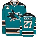 ROENICK #27 San Jose Sharks RBK Premier NHL Hockey Jersey by Reebok (NHLPA Certified Custom Sewn Authentic Twill)