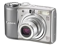Canon PowerShot A1100 IS (12 Megapixel, 4-fach opt. Zoom, 6,4 cm (2,5 Zoll) Display) Silver