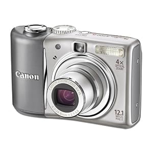 Canon PowerShot A1100 IS Digitalkamera (12 Megapixel, 4-fach opt. Zoom, 6,4 cm (2,5 Zoll) Display) Silver