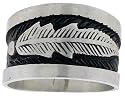 HOPI Design Sterling Silver Feather Ring