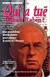 Qui a tu� Itshak Rabin ?
