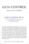 Gun Control: Issues and Answers