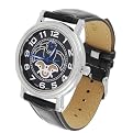 Geneva Platinum Mens Leather Band Watch - 9.5"