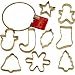 Kaiser Bakeware Patisserie 9-Piece Christmas Cookie Cutter Set with Storage Ring