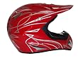 Motorcycle ATV Off-Road Motocross MX Dirt Helmet DOT - RED (XL)