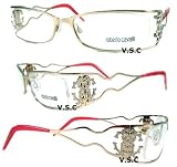 ROBERTO CAVALLI 254S EYEGLASSES CRYSTALS RHINESTONES SNAKE 254 EYE GLASS UNISEX
