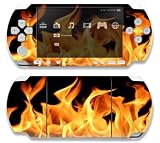 Flame Decorative Protector Skin Decal Sticker for Sony Playstation PSP Slim ....