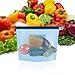 Wumal Reusable Seal Silicone Fresh Bag Food Storage Bag Airtight Container 1-Liter Fresh Bag,Versatile Cooking Bag,No-BPA(Blue)