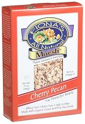 Fiona's All Natural Granola, Organic Cherry Pecan Muesli, Wheat-Free, 12-Ounce Boxes (Pack of 6)