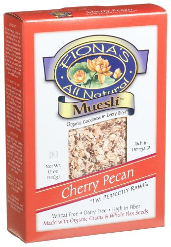 Fiona's All Natural Granola, Organic Cherry Pecan Muesli, Wheat-Free, 12-Ounce Boxes (Pack... by Agave Nectars