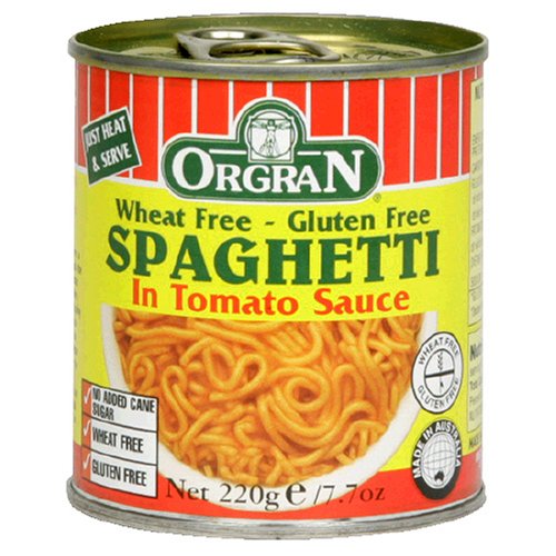 OrgraN Spaghetti in Tomato Sauce, 7.7-Ounce Cans (Pack of 12)