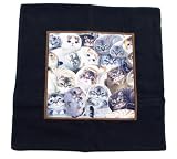 Henry Cats & Friends 上品なブラックカバーでクッションをドレスアップ★クッションカバー35cm ヘンリーキャットの画像