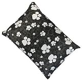 Pet Dog Bed Large Size Washable & Removable Cover - Black Paws