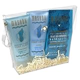 Masada Dead Sea Mineral Bath Set, Bath Salts, Foot Scrub, Foot Cream, 1 set (Pack of 2)