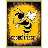 Northwest Georgia Tech Yellow Jackets 48x60 Focus Series Acrylic Triple Woven Blanket Throw