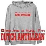Sweatshirt Heather Gray  Give Me Dutch Antillean  Netherlands Antilles Country