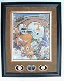Tennessee Volunteers - Back to Back and Then Some Framed Autographed Lithograph By Joe Belt From