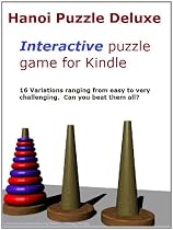 Click to Download Free Kindle Book -> Hanoi Puzzle Deluxe for Kindle (16 Interactive Puzzles Variations)
