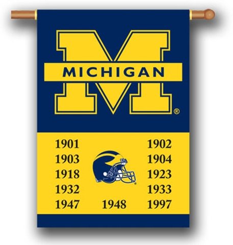 University of Michigan Wolverines Championship Banner
