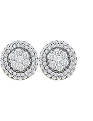 1.50CTW DIAMOND FLOWER EARRING