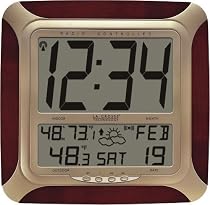 La Crosse Technology WS-8249-CH Atomic Wall Clock with Forecast