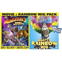 Madagascar 3:  Europe's Most Wanted (Two-Disc Blu-ray/DVD Combo + Digital Copy + UltraViolet and Rainbow Wig)