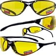TERMINATOR SUNGLASSES BLACK FRAME UV400 EYWEAR YELLOW TINT LENSES
