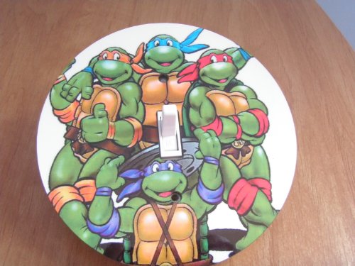  TEENAGE MUTANT NINJA TURTLES TMNT Light switch Cover 5 Inch Round (12.5 cms) Switch plate Switchplate