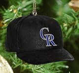 Pack of 4 MLB Colorado Rockies Baseball Cap Christmas Ornaments