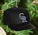Pack of 4 MLB Colorado Rockies Baseball Cap Christmas Ornaments