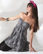 Strapless Leopard Print Dress