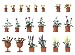Busch 1209 Flowerpots with Flowers 20/ HO Scenery Scale Model Scenery