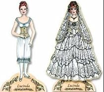 The Enchanted Dolls' House Paper Doll: Lucinda - Wedding Costumes