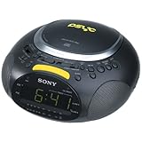 Sony ICF-CD832PS Psyc CD / AM / FM Stereo Clock Radio (Black)