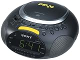 Sony ICF-CD832PS Psyc CD / AM / FM Stereo Clock Radio (Black)