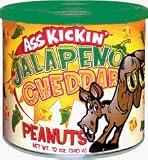 Ass Kickin Jalapeno Cheddar Peanuts, 12 oz.