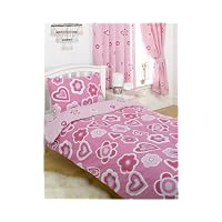 Sweet Hearts Pink Single Duvet Cover Set