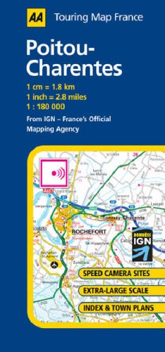 City Travel Guides Discounted   : Poitou-Charentes (AA Road Map France Series)