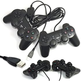 Click here to buy 1 SET 2 PCS USB 2.0 Dual Vibration feedback Controller GamePad Support Muti-Players Game... by Brainydeal.