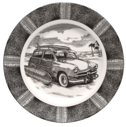 PTS America 222 Fifth Slice of Life Surf Woody 10-1 4-inch Dinner Plate by PTS America