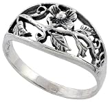 Sterling Silver Flower Ring