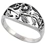 Sterling Silver Flower Ring