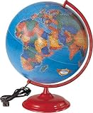 Buy 12 Mansfield Illuminated Blue Oceans Globe in Semi-Meridian by US Markerboard