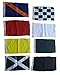 100% Cotton - Nascar Race Flag Set - Set of 8 Racing Flags Race - 14
