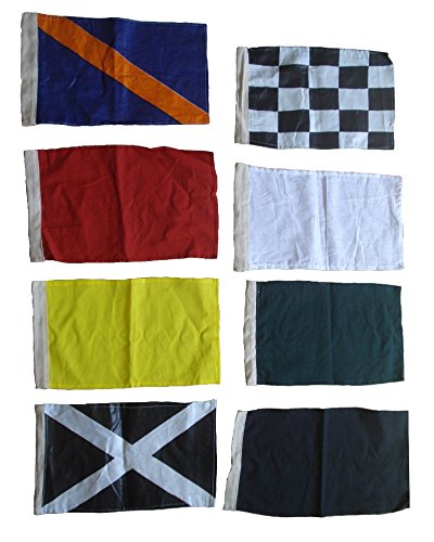 100% Cotton - Nascar Race Flag Set - Set of 8 Racing Flags Race - 14