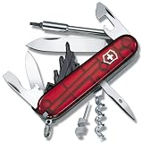 Victorinox Cyber 29 Pieces - 1.7605.T - Couteau Suisse de poche - Rouge Transparent